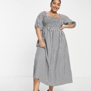 NWT Yours (ASOS curve) 26 black and white gingham dress